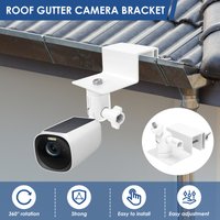 2pcs Cameras Bracket Gutter Mount Compatible with eufy Security SoloCam S220/C210, eufyCam 2C/2C Pro, 3/S330, 2/2 Pro, 3C/S300