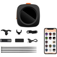 AliExpress Motorcycle Bicycle Rearview Mirror Decorative Lights 3D Dynamic Devil Eye USB Rechargeable LED Light Remote Modification