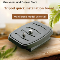 【TO】Universal Quick Release Plate Camera Mounting Adapter Platform Tripod Heads Adapter for YUNTENG 668 690 600 800 Velbon