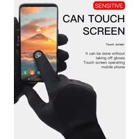 AliExpress Autumn Winter Outdoor Cycling Gloves Gym Fitness Sports Running Warm Touch Screen Nonslip Gloves Motorcycle Gloves Men Black