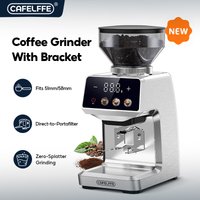 CafeLffe Automatic Coffee Mill Electric Coffee Grinder with 35 Gears for Espresso American Coffee Pour Over Visual Bean Storage