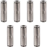 Straight Push Connectors 4/6/8/10/12 mm Quick Release Pneumatic Connectors Nickel Plated Copper PU Pipe Fittings Fittings