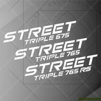 For Triumph Motorcycle Stickers STREET TRIPLE 675 765 765 RS accessories Racing Logo Decal Tank Emblem DIY Waterproof