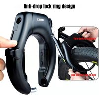 Bike Horseshoe Lock Anti-Theft Bike Hardened Steel Pipe Lock Portable High Safety Road Mountain Durable Bicycle Lock