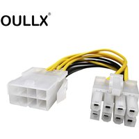 OULLX 8 Pin to 8 Pin ATX EPS Male to Female CPU Power Extension PSU Mainboard Power Extension Adapter Cable