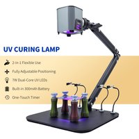 Magnetic PCB Workstation with 7W UV Curing Lamp – Phone Screen Repair, OCA Adhesive, Nail Gel, Resin, Third Hand Holder