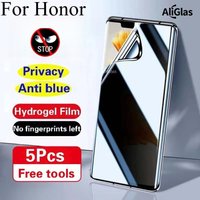 4PCS Privacy Screen Protector For Honor Magic 8 Pro Hydrogel Film Magic 7 Pro 7 Lite Soft Full Coverage Not Glass Anti Spy