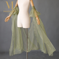 Elegant Chinese Hanfu Water Sleeves Organza Lace Up Flowing Fairy Lace Shawl Arm Sleeve Women Dance Costume