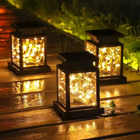 Outdoor Solar LED Lights, Garden and Courtyard Lawn Landscape Decorative Lights, Candle Lights, Indoor Hanging Lights