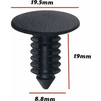 20Pcs Fit For 9mm Hole Plastic Car Trunk Retainer Fasteners Clips Plastic Auto Interior Trim Panel Retainer Clip A18