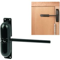 Black 20-70KG Zinc Alloy Adjustable Surface Mounted Automatic Spring Door Closer Door Hardware ZC013