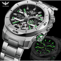 YELANG V1034 Men's Automatic Watch 44mm Japan Miyota 8N40 Movement T100 Luminous 300M Waterproof Sapphire Watchfor Men Reloj