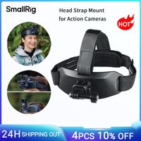 SmallRig Head Strap Mount for Action Cameras One-Step Quick Release Mount Adjustable for DJI OSMO for GoPro for Insta 360 -5724