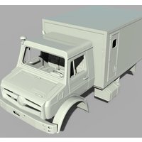 3D Print Car Body Kit Unimog Camper Hard Body 313/324 WHEELBASE SCX10 TRX4 NT4 JT4 RGT CROSSRC Crawler