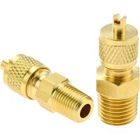 Brass Pipe Fitting 1/4 SAE Flare To 1/8NPT Male Solid Brass Nipples Tubing Adapter Hose Connector for AC Refrigeration