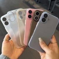 0.3mm Ultra Thin Matte Case for iPhone Air 17 16 15 14 13 Pro Max Luxury Soft Silicone Phone Back Cover for iPhone 16 15 14 Plus