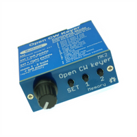 NEW Open CW Keyer MK2 Finished with Aluminum Shell CW Keyer MK2 KIT CW Speed Adjustable From 1 to 999 WPM