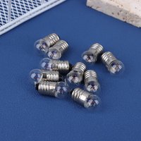 10Pcs Miniature Round 1.5V 2.5V 3.8V Small Light Cannon For Student Experiment Small Light Bulbs Flashlight Bulb Beads