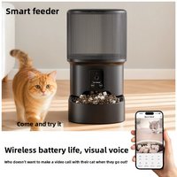 Automatic Smart Pet Feeder HD Camera Video Voice Control Remote Timed Feeding Easy Clean Large Capacity Pet Food Dispenser