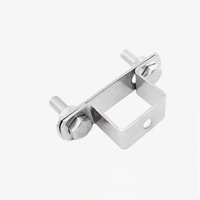 Heavy Duty Square Tube Fixing Brackets 304 Stainless Steel Thickened Horseback Pipe Clamps