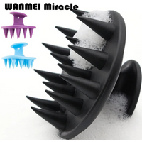 1pc Scalp Massager Shampoo Brush Silicone Hair Growth Stimulating Mold-Free Scrubber with Hang Hole for Itch Relief Home Care