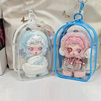 ✰✪1PC Doll Toy Show Bag Baby Clothes Transparent Dustproof 15cm Protective Cover, Walking Bag Storage Display Case