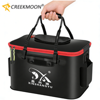 New EVA Fishing Bag Collapsible Fishing Bucket for Live Fish Box Camping Water Container Pan Basin Tackle Storage Bag 30-50cm