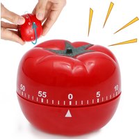 Tomato Timer Mechanical Countdown Electronic Kitchen Timer Alarm Clock Kitchen Cooking Tool Clock Pomodoro Timer Kitchen Clock