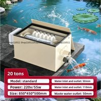 Drum micro-filter intelligent fish pond filter courtyard large koi pond outdoor aquaculture integration
