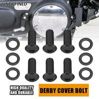 Motorcycle Stainless Derby Cover Allen Screw Bolt & Washers For Harley Big Twin Touring Dyna Softail 99-up Sportster XL XR 04-22