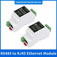 Serveur série industriel RS485 vers RJ45, Module Ethernet TCP/IP vers prise en charge série, passerelle Modbus à montage sur Rail, fonction POE en option