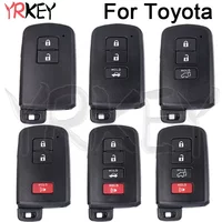 Car Key Case for Toyota Avalon Camry RAV4 2012-2015 with Insert Blade Key Fob Cover Smart Car Key Shell Fob Housing 2/3/4 Button
