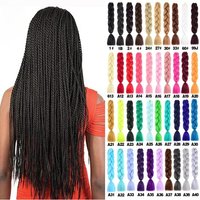 2026 New Xpression Synthetic Big Braids Crochet Hair Braids Extensions Yaki Straight Hair Women's Jumbo Braids Hair Daily Wear