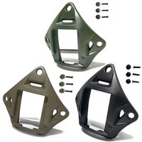Tactics Helmet NVG Mount Shroud with 3-Hole, Aluminum Alloy Sports Camera Holder Base for Marine Helmets Fast Helmet