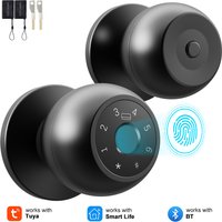 Smart External Door Lock Bluetooth Smart Home Door Lock Card Key Fingerprint Recognition Smart Life Devices Home Protection