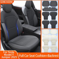Car Seat Cover Cushion For Tesla Model Y L/ Y Juniper 2025 Full Car Seat Cushion+Backrest Seat Cushion Car Interior Accessories
