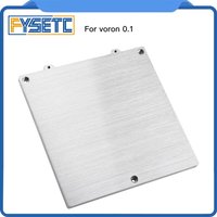 FYSETC 120X120mm Voron V0.1 0.1 Super Flat Aluminum Build Plate For VORON 0.1 V0.1 3d Printer DIY Parts