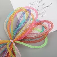 Mesh Tube Tubular Horsehair Crinoline Tubes Crin Cyberlox DIY Necklace Choker Bracelet Hairpin Decoration Craft Supplies 4mm/8mm