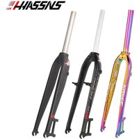 HASSNS MTB Fork Rigid Bicycle Fork 26/27.5/29inch Aluminum Alloy Mountain Bike Fork Straight Tube V-brake MTB Hard Fork