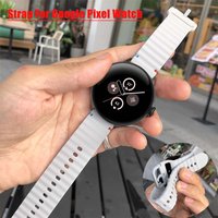 HOT! Sport Silicone Strap For Google Pixel Watch 3 45mm Soft TPU Wristband For Pixel 3 45 Breathable Bracelet Replaced Accessory
