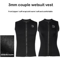 3mm Men Women Diving Surfing Vest Neoprene Sleeveless Velvet Suit Kayaking Snorkeling Swimming Vest Keep Warm Free-dive Wetsuit