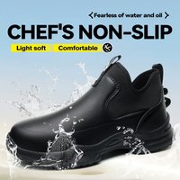 Chef Shoes Four Seasons Anti Slip Oil Resistant Business Casual Men's Work EVA Shoes Fashion Comfort Soft Soled Waterproof Shoes