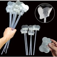 5/10/30/50Pcs Balloon Stick Stand Clip Holder with Base for Table Desktop Centerpiece Birthday Party Wedding Baby Shower Decor