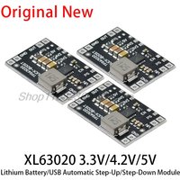 XL63020 TPS63020 3.3V 4.2V 5V Lithium Battery Automatic Boost Buck Step Up Down Module Microcontroller Power Low Ripple