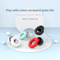 Reusable Silicone Noise Cancelling Ear Plugs Waterproof Soundproof Earplugs for Sleeping Swimming Surfing Anti-slip Comfort Fit