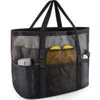 Mesh Beach Bag Waterproof Sandproof - Large Tote Pool Bag for Women Vacation Essentials Beach Accessories