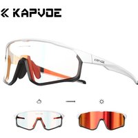 AliExpress kapvoe Kapvoe 2026 New Photchromic Men's Cycling Sunglasses UV400 Protection MTB Bike Glasses Riding Driving Running Sports Eyewear