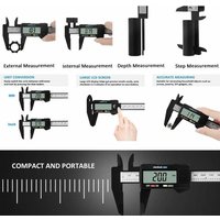 Electronic vernier caliper, carbon fiber dial vernier caliper, micrometer, digital scale. The battery is not included. 0-150mm