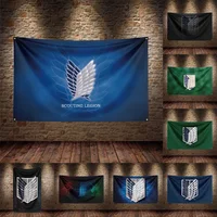 3X5 FT Attack on titan Flag Polyester Printed Other Banner For Decor