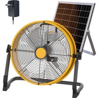 12inch Portable Battery Operated Solar Fan Rechargeable Home Garage Large Factory Fan Portable Indoor Outdoor Fish Camping Fan